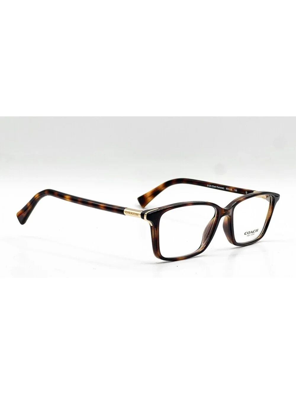 Coach HC 6077 5120 Dark Tortoise Square Authentic Eyeglass Frames 53-15
